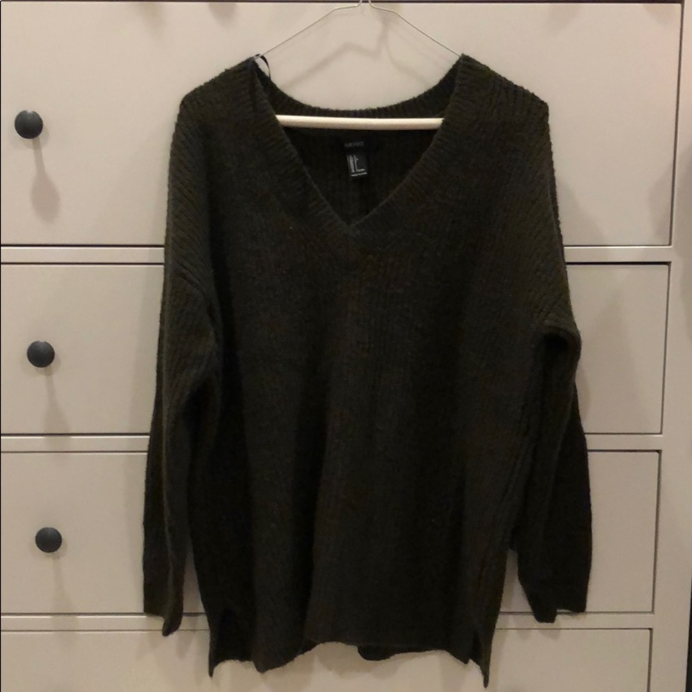 Forever 21 Dark Olive Sweater